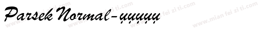 Parsek Normal字体转换